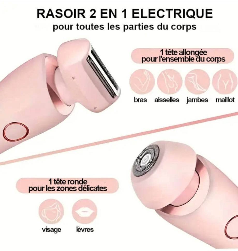 Épilateur 2 en 1 rechargeable Paradis Beauté™